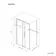 Lisbon Brushed Brass 8mm Sliding Shower Enclosure 1000x700mm
