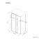 Lisbon Brushed Brass 8mm Sliding Shower Enclosure 1000x800mm