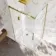 Lisbon Brushed Brass 8mm Sliding Shower Enclosure 1100x800mm