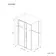 Lisbon Brushed Brass 8mm Sliding Shower Enclosure 1200x800mm
