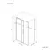 Lisbon Brushed Brass 8mm Sliding Shower Enclosure 1200x900mm