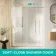 Lisbon Brushed Brass 8mm Sliding Shower Enclosure 1400x900mm