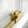 Lisbon Brushed Brass 8mm Sliding Shower Enclosure 1400x900mm