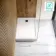 Doha Rectangular Gloss White Anti-Slip Stone Shower Tray 1000x700mm & Riser Kit