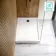 Doha Rectangular Gloss White Anti-Slip Stone Shower Tray 1200x700mm & Riser Kit