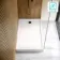 Doha Rectangular Gloss White Anti-Slip Stone Shower Tray 1400x700mm & Riser Kit
