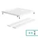 Doha Square Gloss White Anti-Slip Stone Shower Tray 800x800mm & Riser Kit