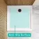 Doha Rectangular Gloss White Anti-Slip Stone Shower Tray 1200x800mm & Riser Kit