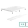 Doha Rectangular Gloss White Anti-Slip Stone Shower Tray 1200x800mm & Riser Kit