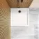 Doha Square Gloss White Anti-Slip Stone Shower Tray 900x900mm & Riser Kit