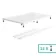 Doha Rectangular Gloss White Anti-Slip Stone Shower Tray 1400x900mm & Riser Kit