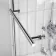 Abingdon 1700 Roll Top Shower Bath - Chrome Ball Feet & 6mm Easy Clean Screen With Rail