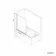 Abingdon 1700mm Roll Top Shower Bath - Black Claw Feet & 6mm Easy Clean Screen