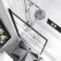 Abingdon 1500 Roll Top Shower Bath - Black Ball Feet & 6mm Easy Clean Matt Black Grid Screen