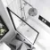 Abingdon 1700 Roll Top Shower Bath - Black Claw Feet & 6mm Easy Clean Matt Black Framed Screen