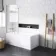Stafford 1600x700 Round Shower Bath & 6mm Easy Clean Screen