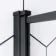 Stafford 1700x700 Round Shower Bath & 6mm Easy Clean Matt Black Framed Bath Screen