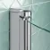 P Shaped 1700 Shower Bath with Front Panel & 4mm Screen - Left Handed
