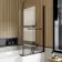 L Shaped 1700 Shower Bath & 6mm Matt Black Easy Clean Screen with Rail - Right Handed