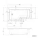 L Shaped 1500 Bath with Front Panel - Left Handed