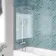 Antigua 1700x750 Keyhole Shower Bath & 6mm Easy Clean Chrome Bath Screen