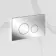 Idaho Pneumatic Compact Top & Front Wall Hung Toilet Frame and Concealed Cistern with Chrome Flush Plate - Round Buttons