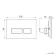 Idaho Pneumatic Compact Top & Front Wall Hung Toilet Frame and Concealed Cistern with Chrome Flush Plate - Square Buttons