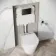 Idaho Pneumatic Concealed Cistern with Matt Black Flush Plate - Round Buttons