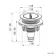Detroit Cable Operated Concealed Cistern With Matt Black Round Push Button Dia.48mm