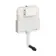 Idaho Pneumatic Concealed Cistern with Brushed Gunmetal Flush Plate - Square Buttons