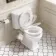 Enid Traditional Close Coupled Toilet With Gloss White Wooden Seat