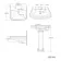Hudson Traditional Low-Level Toilet With Graphite Grey Seat & Pedestal Basin - Double Tap Hole