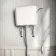 Hudson Traditional High-Level Toilet With Midnight Green Seat & Pedestal Basin - Double Tap Hole