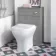 Quartz Stone Grey Back To Wall Unit and Atlanta Toilet