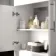 Avon Gloss White Vanity with Marble Top & Curved Counter Top Basin 600mm