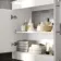 Avon Gloss White Vanity with Marble Top & Curved Counter Top Basin 800mm