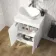 Trent Gloss White Vanity with Marble Top & Oval Counter Top Basin 600mm