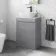 Trent Stone Grey Vanity with Marble Top & Curved Counter Top Basin 600mm