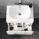 Avon Gloss White Wall Hung Drawer with Marble Top 600mm - Excludes Counter Top Basin