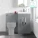 Avon Stone Grey Basin Vanity and Back To Wall Unit 1000mm