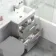 Avon Stone Grey Basin Vanity Drawer and Back To Wall Unit 1100mm - Right Handed