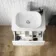 Trent Gloss White Wall Hung Drawer 600mm - Excludes Counter Top Basin