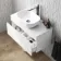 Trent Gloss White Wall Hung Drawer 800mm - Excludes Counter Top Basin