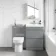 Trent Stone Grey Combination Basin Drawer and Miami Toilet 1100mm