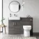 Charcoal Elm Back To Wall Unit and Miami Toilet