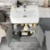 Harper Stone Grey Basin Vanity with Marble Top & Back To Wall Unit 1200mm
