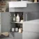 Harper Stone Grey Combination Vanity Basin with Marble Top & Atlanta Toilet 1000mm