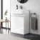 Foster Gloss White Vanity with Semi Recessed Basin 600mm
