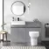 Foster Stone Grey Back To Wall Unit and Denver Toilet
