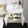 Monaco Chalk White Combination Vanity Traditional Basin and Seattle Toilet 1200mm